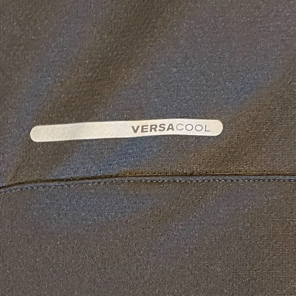Reebok Versacool Men's XL Track Jacket Black Gray Full Zip Collared Versa cool
